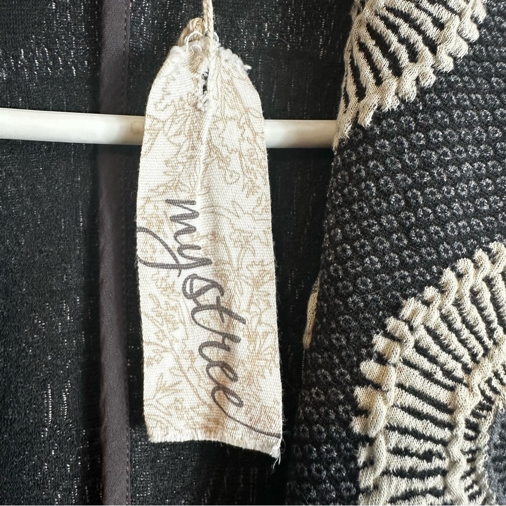 Mystree Bohemian Open Front Cardigan With Pockets FLAW - Picture 8 of 13